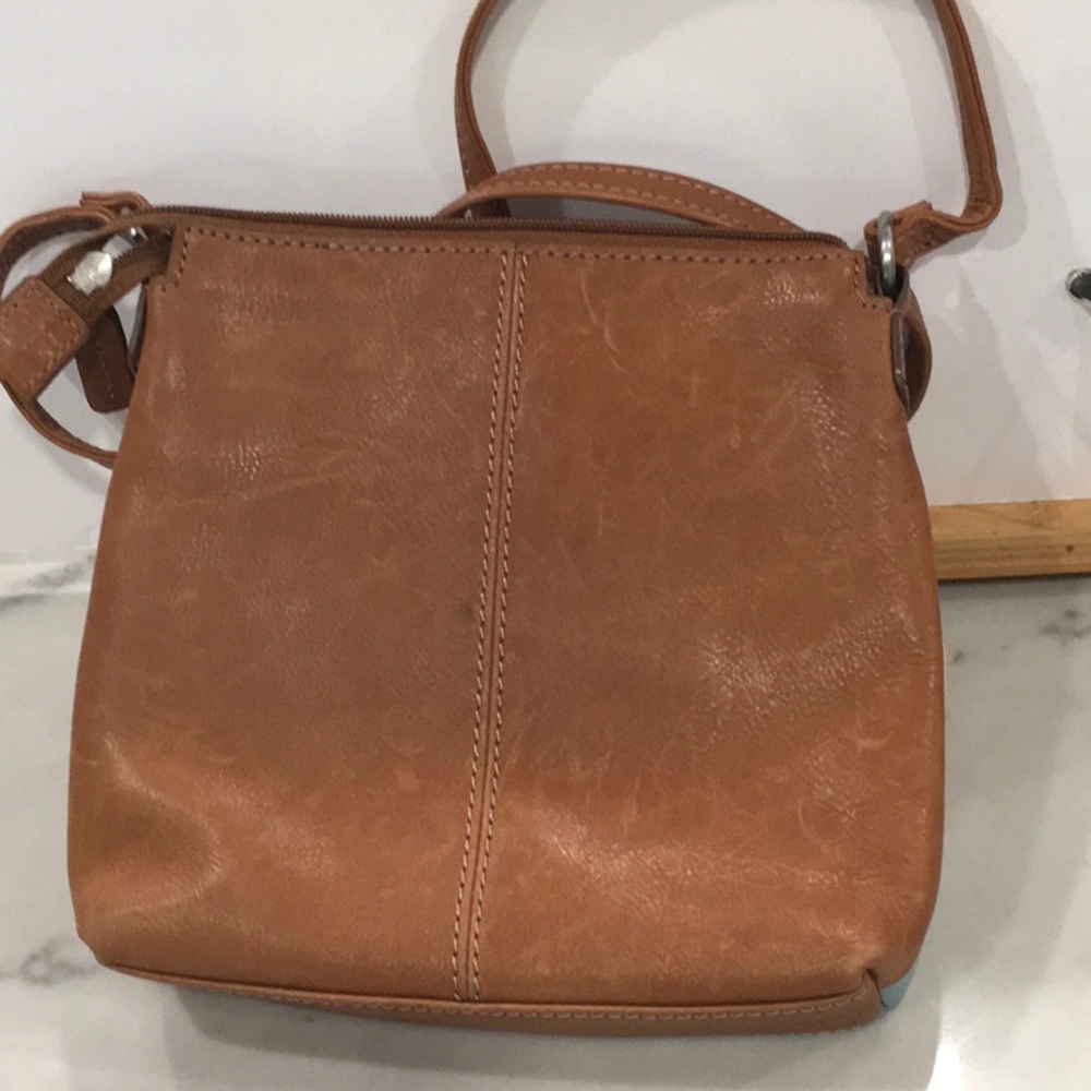 Fossil Patchwork Leather Crossbody - image 2